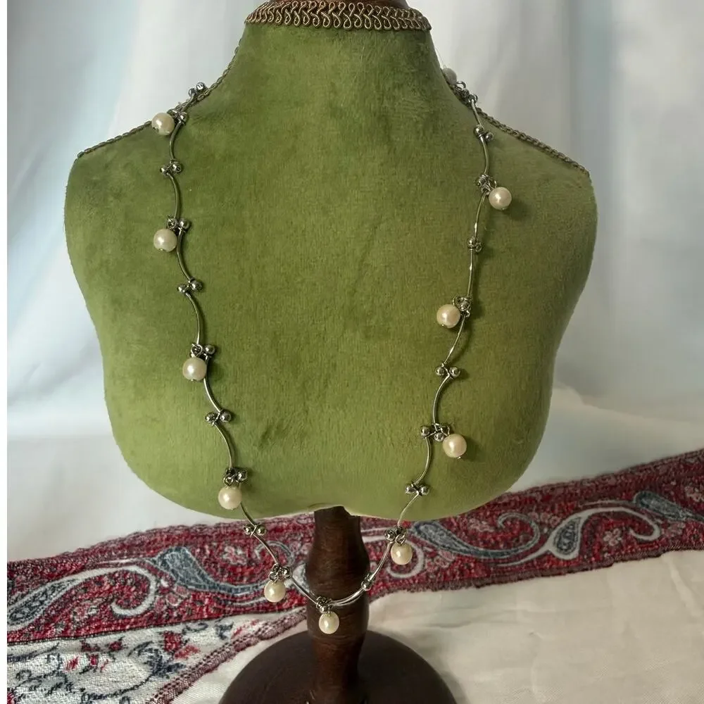 Vintage Faux Pearl Jewelry Lot Marvella Japan Necklaces Earrings Mid Century - Picture 6 of 14